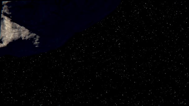 在太阳系中巡航的小行星卢蒂西亚 — 图库视频影像