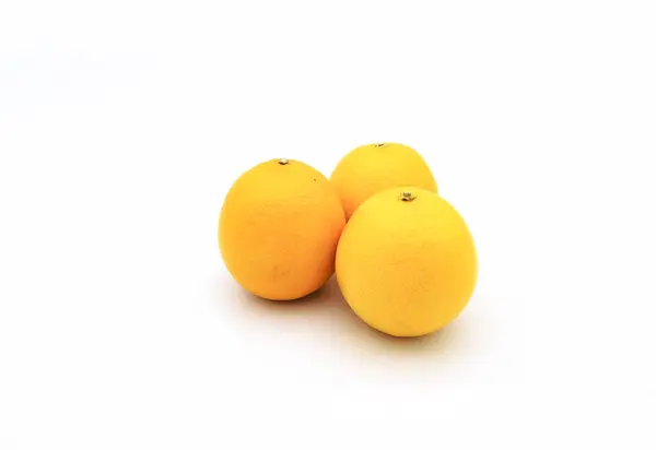 Ripe Oranges White Background — Stock Photo, Image