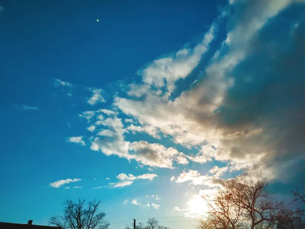 雲と空の背景。雲のある空 — ストック写真