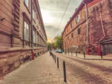 Lviv, Ukrayna - 7 Eylül 2019: tarihi ve turistik şehir o