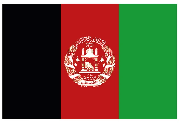 Ilustrasi Vektor Bendera Afghanistan - Stok Vektor