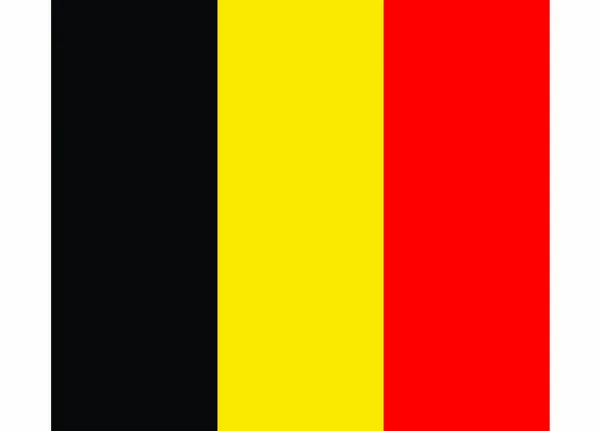 Belgische Flaggenvektorillustration — Stockvektor