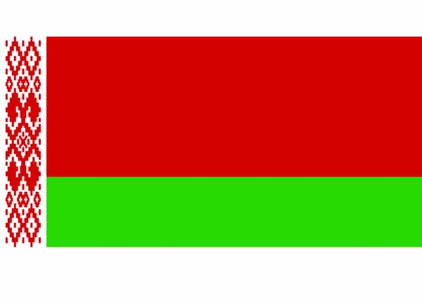 Vitryssland Flagga Vektor Illustration — Stock vektor