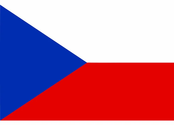 Vector Εικονογράφηση Της Σημαίας Της Τσεχικής Δημοκρατίας — Διανυσματικό Αρχείο
