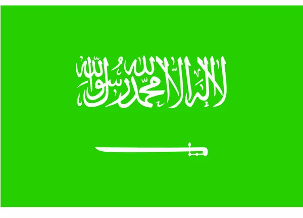 Suudi Arabistan bayrağı vektör Illustration