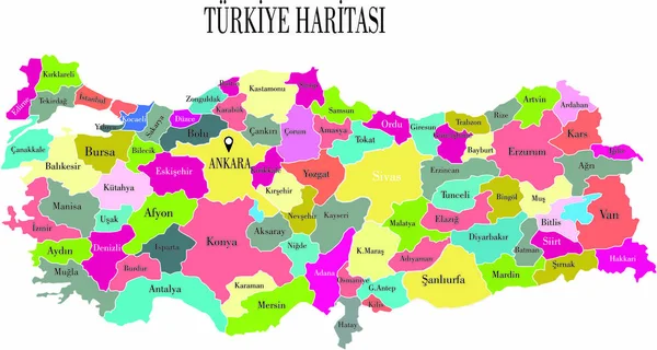 Türkiye harita vektörü, Türkiye