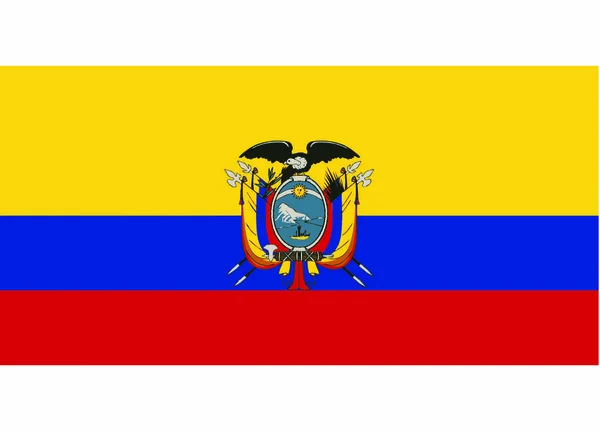 Equador Bandeira Vetor Ilustração —  Vetores de Stock