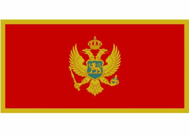 Karadağ bayrağı vektör illüstrasyon