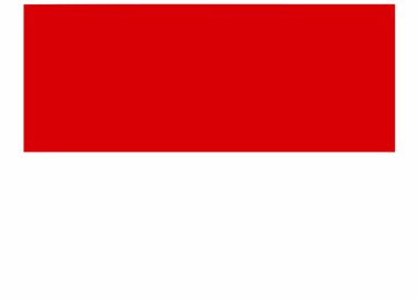 vektör çizim Monako bayrağı