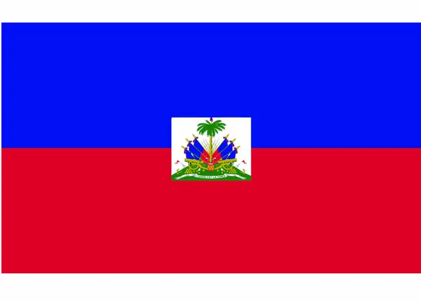 Haiti Flagga Vektor Illustration — Stock vektor