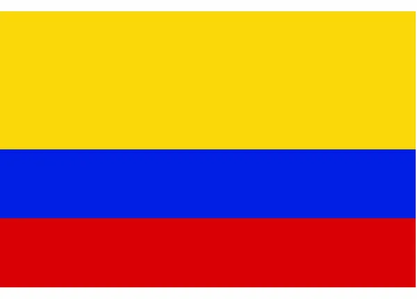 Ilustração Vetor Bandeira Colômbia —  Vetores de Stock