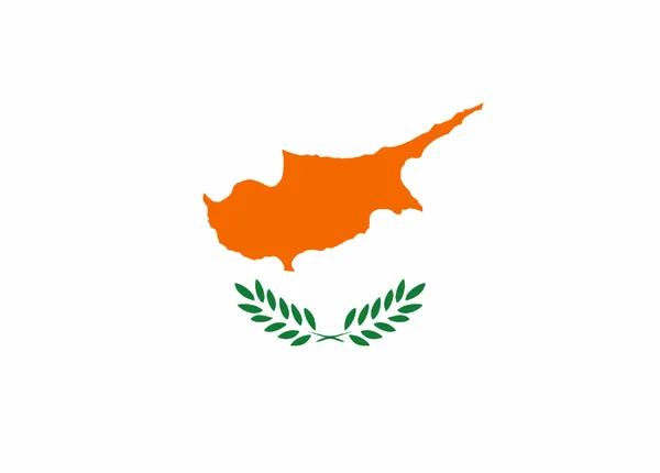 Cypern Flagga Vektor Illustration — Stock vektor