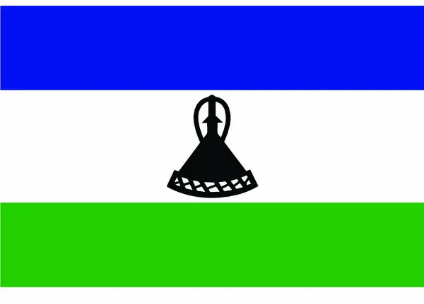 vektör çizim Lesoto bayrağı
