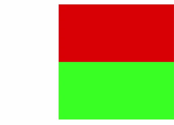 Madagaskar Flaga Ilustracja Wektorowa — Wektor stockowy