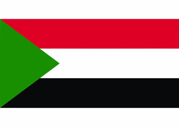 Sudan Flag Vector Illustration — Stock Vector