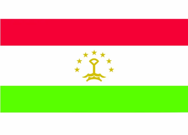 Vector Ilustración Bandera Tayikistán — Archivo Imágenes Vectoriales