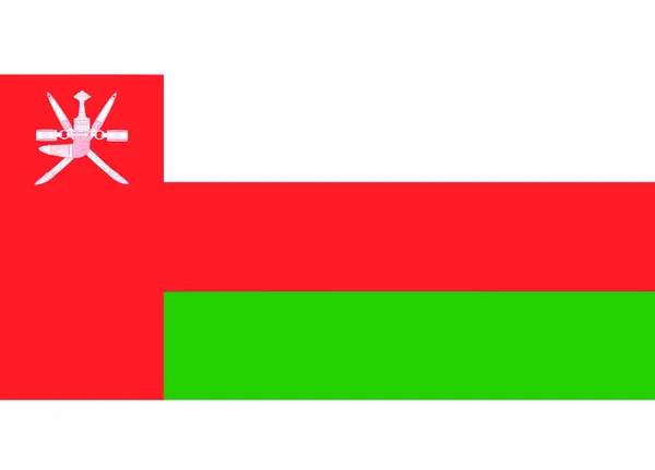 Umman bayrağı illüstrasyon vektör