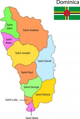 Dominik harita vektör çizim