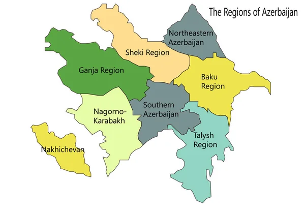 Azerbaycan harita vektör çizim
