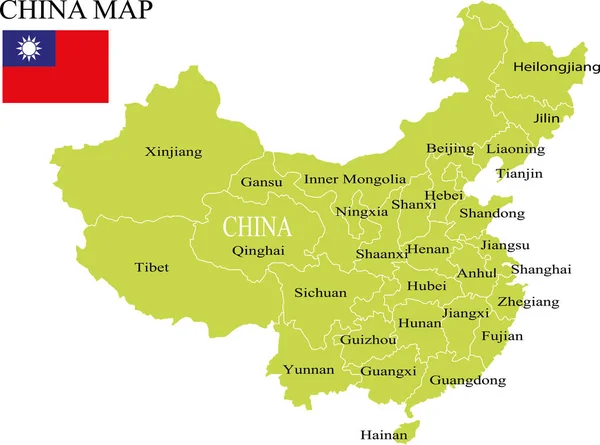 Çin harita vektör çizim