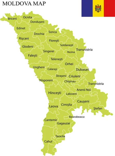 Moldova harita vektör çizim