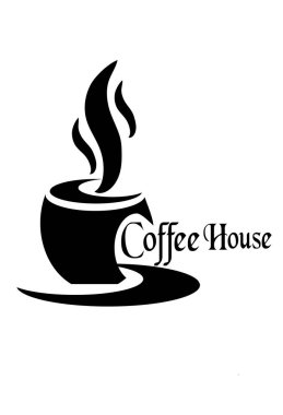 kahve dükkanları için logo vektör illüstrasyon