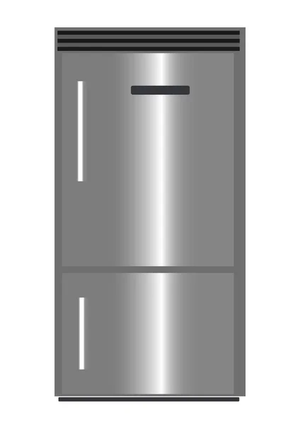 Vector Illustration Refrigerator — Stock Vector