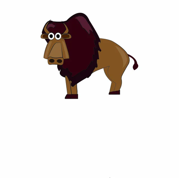 Bir bufalonun vektör çizimi