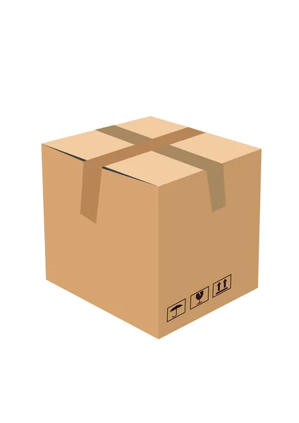 boş karton karton vektör illüstrasyon