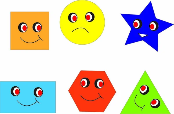 Geometrik şekillerin vektör çizimi