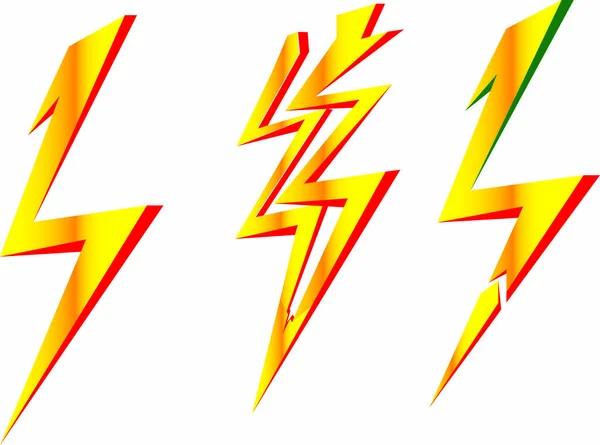 yıldırım vektör illüstrasyon, yıldırım sembolü