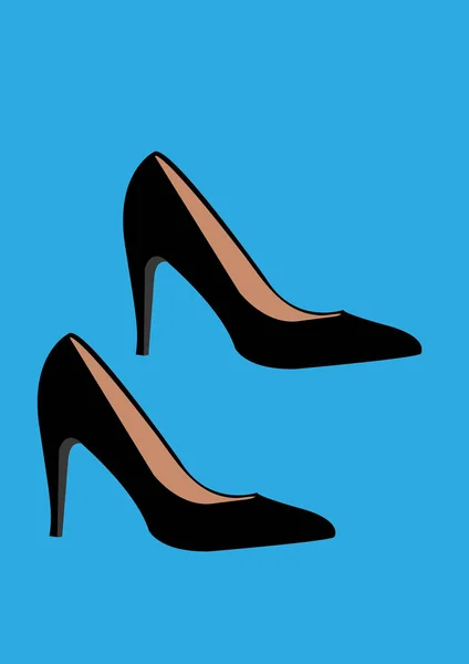 Illustrazione Vettoriale Delle Scarpe Donna — Vettoriale Stock