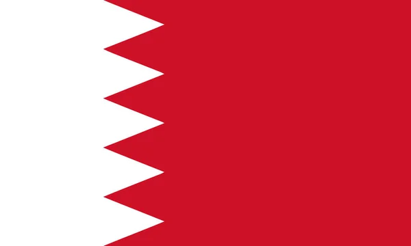 Bandeira Vetor Bahrein — Vetor de Stock