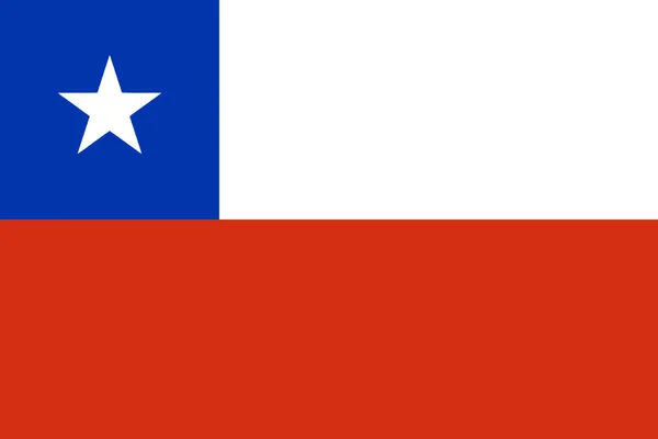 Bandera Chile Vector Ilustración — Archivo Imágenes Vectoriales