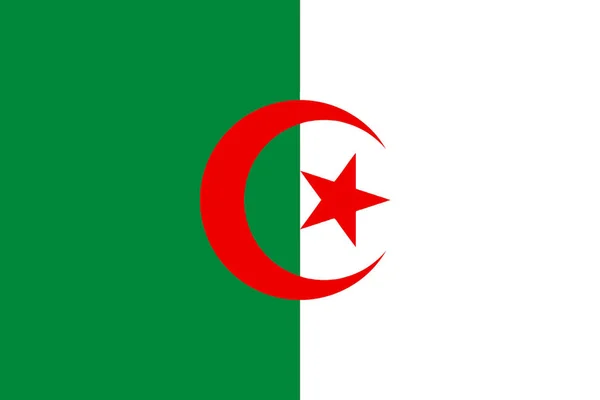 Vlag Van Algerije Vector — Stockvector