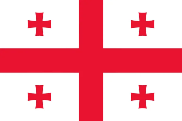 Gürcistan vektör kalite renk çizgisi bayrağı