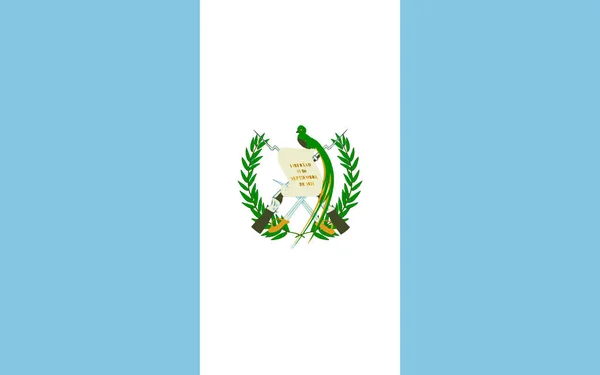 Bandeira Guatemala Linha Cores Qualidade Vetorial — Vetor de Stock