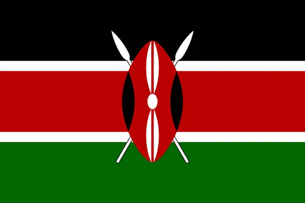 kenya vektör bayrağı