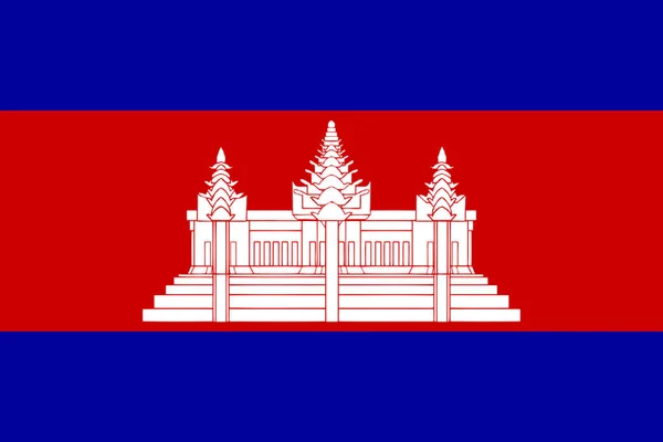 Kamboçya vektör hattı kalitesi bayrağı