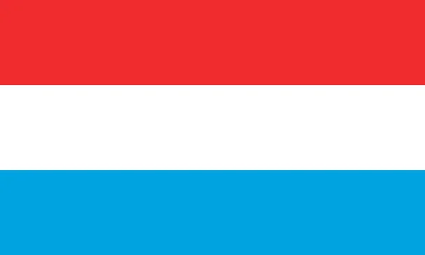 Bandiera Del Vettore Lussemburgo — Vettoriale Stock