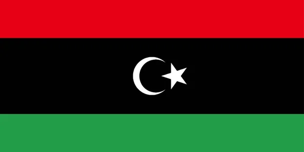 Libya vektör kalite renk çizgisi illüstrasyon bayrağı