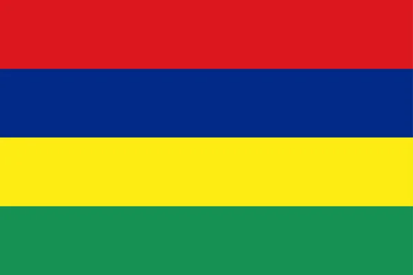 Mauritius vektör kalite çizgi rengi bayrağı