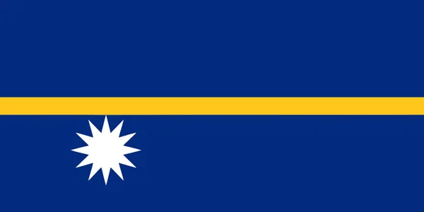 Nauru vektör kalite çizgi rengi bayrağı