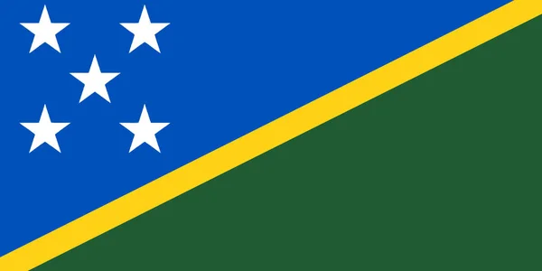 Solomon Adaları vektör illüstrasyonu bayrağı