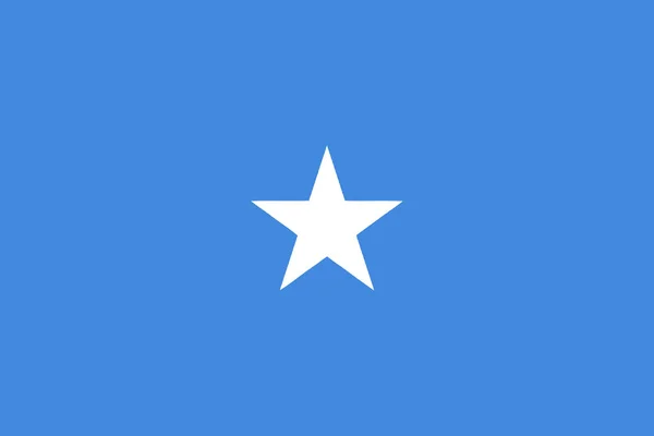 Somali vektör illüstrasyonunun bayrağı