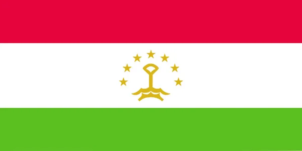 Tacikistan Vektör Illüstrasyonu Bayrağı — Stok Vektör