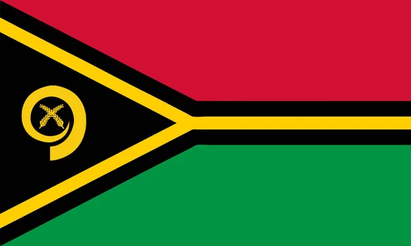 Bandeira Ilustração Vetorial Vanuatu — Vetor de Stock
