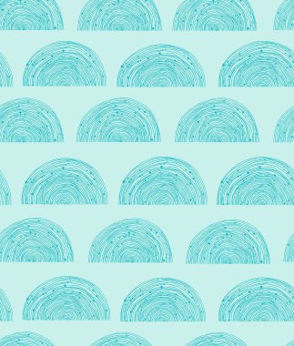 Turkuaz sarmal desen vektör süsleme