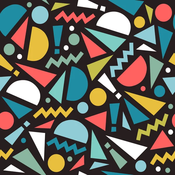 シームレスな抽象的な幾何学的なパターン ベクトル イラスト — ストックベクタ