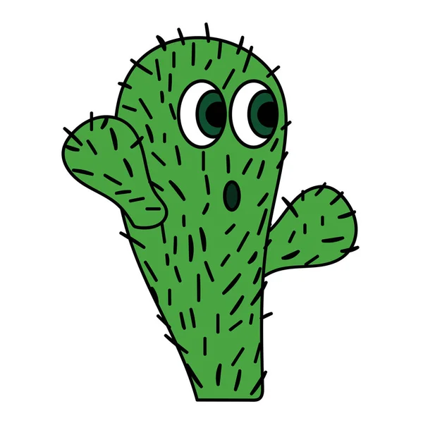 Söt kaktus. Isolerad Stock vektor illustration — Stock vektor